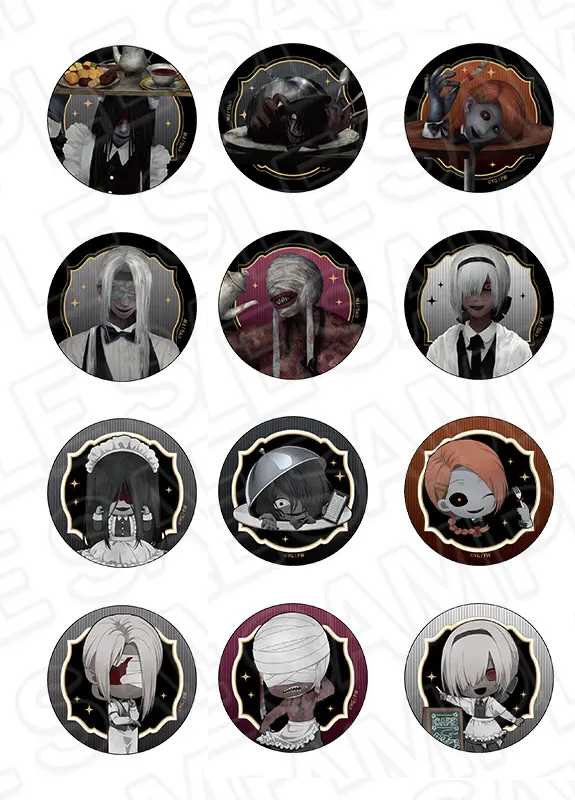 文字化化xTHEChaca CAFE-徽章（正比+Q版一組）