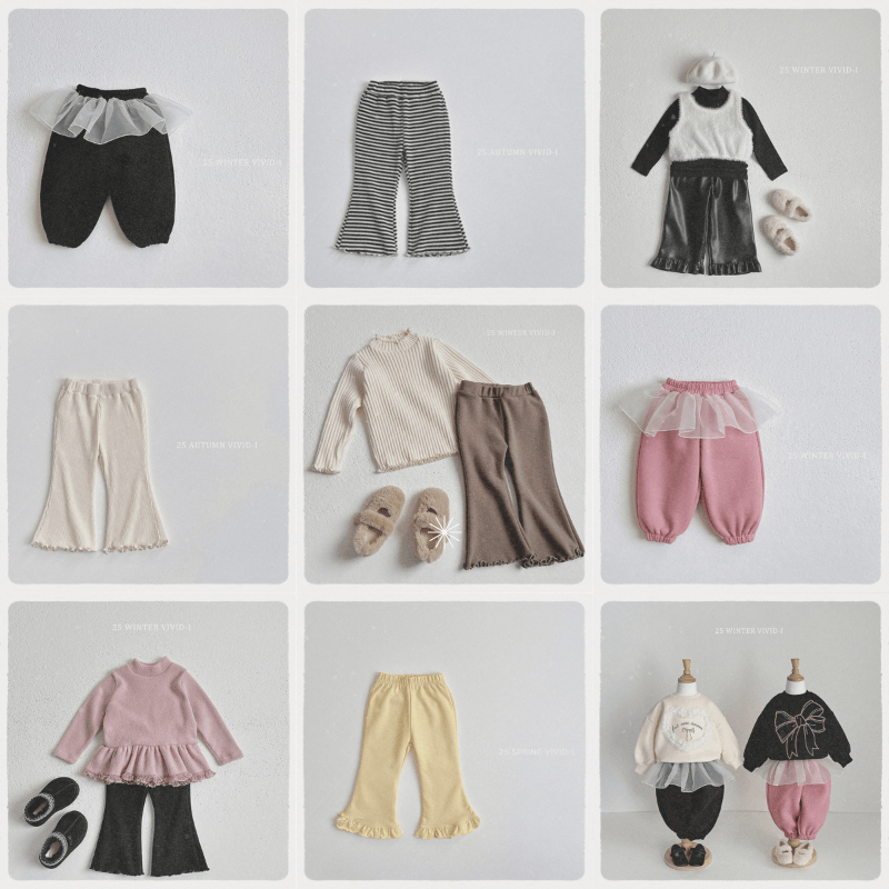 正韓童裝 台灣現貨 女童長袖 女童長褲  女童喇叭褲