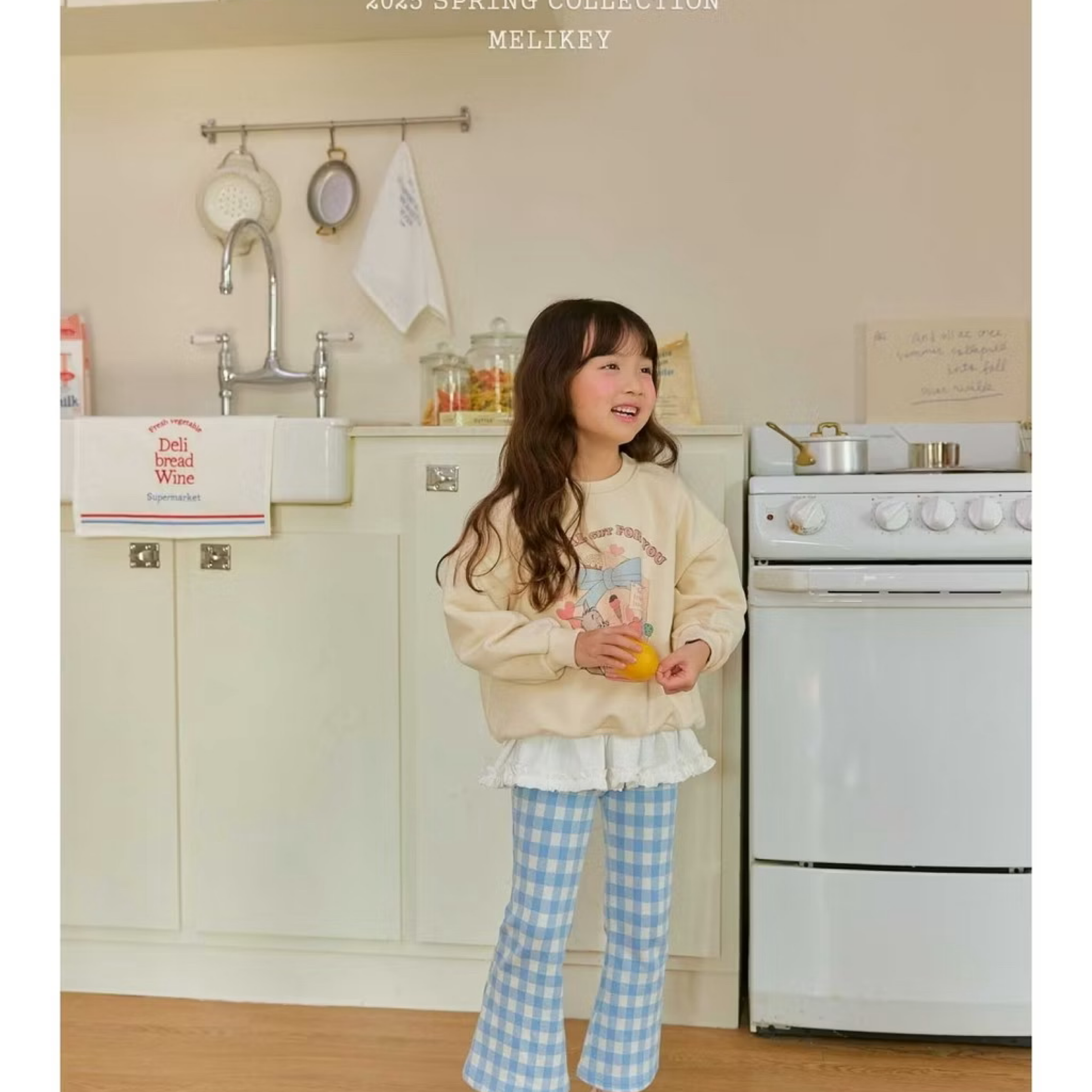 正韓童裝 女童格紋長褲 台灣現貨