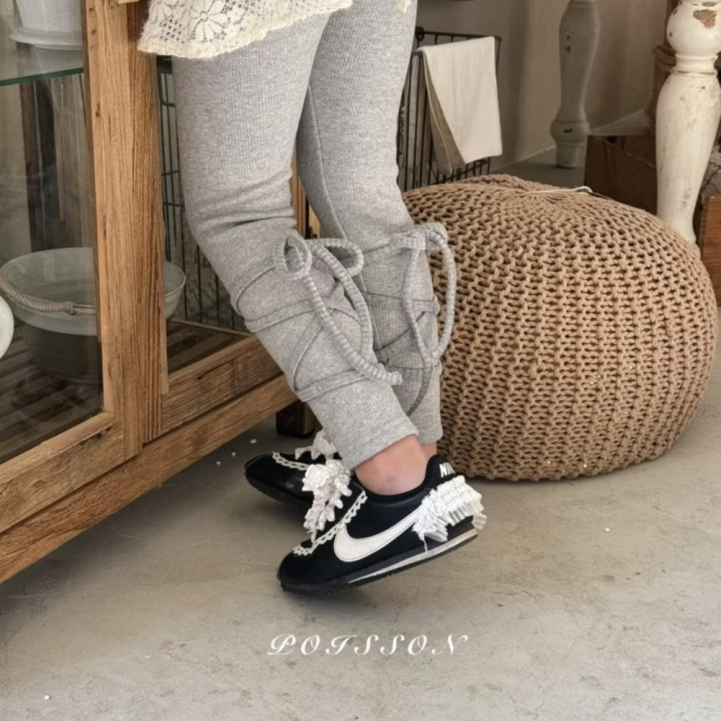 正韓童裝 女童綁帶刷毛內搭褲 台灣現貨 XL（115cm）