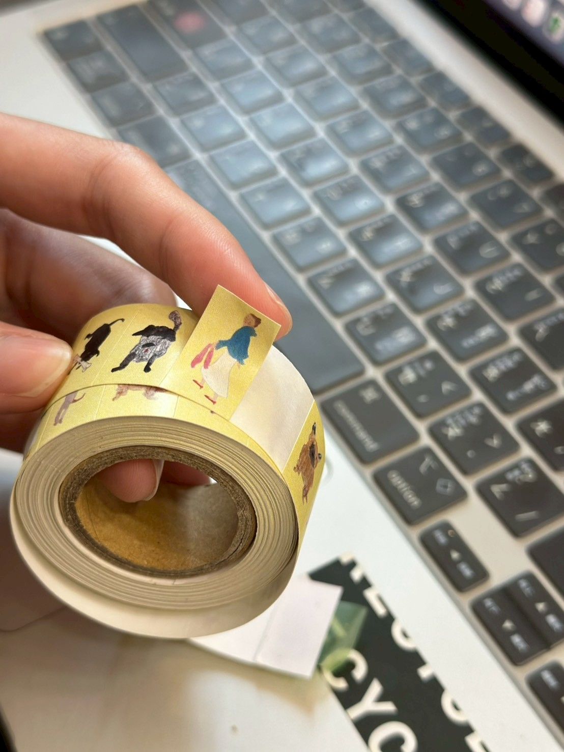 溫柔太太與狗狗紙膠帶