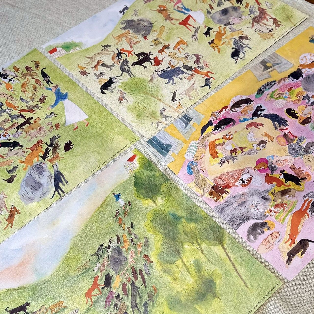 【展覽限定】一位溫柔善良（有錢的）太太和她的100隻狗複製畫（請至官網下單）
