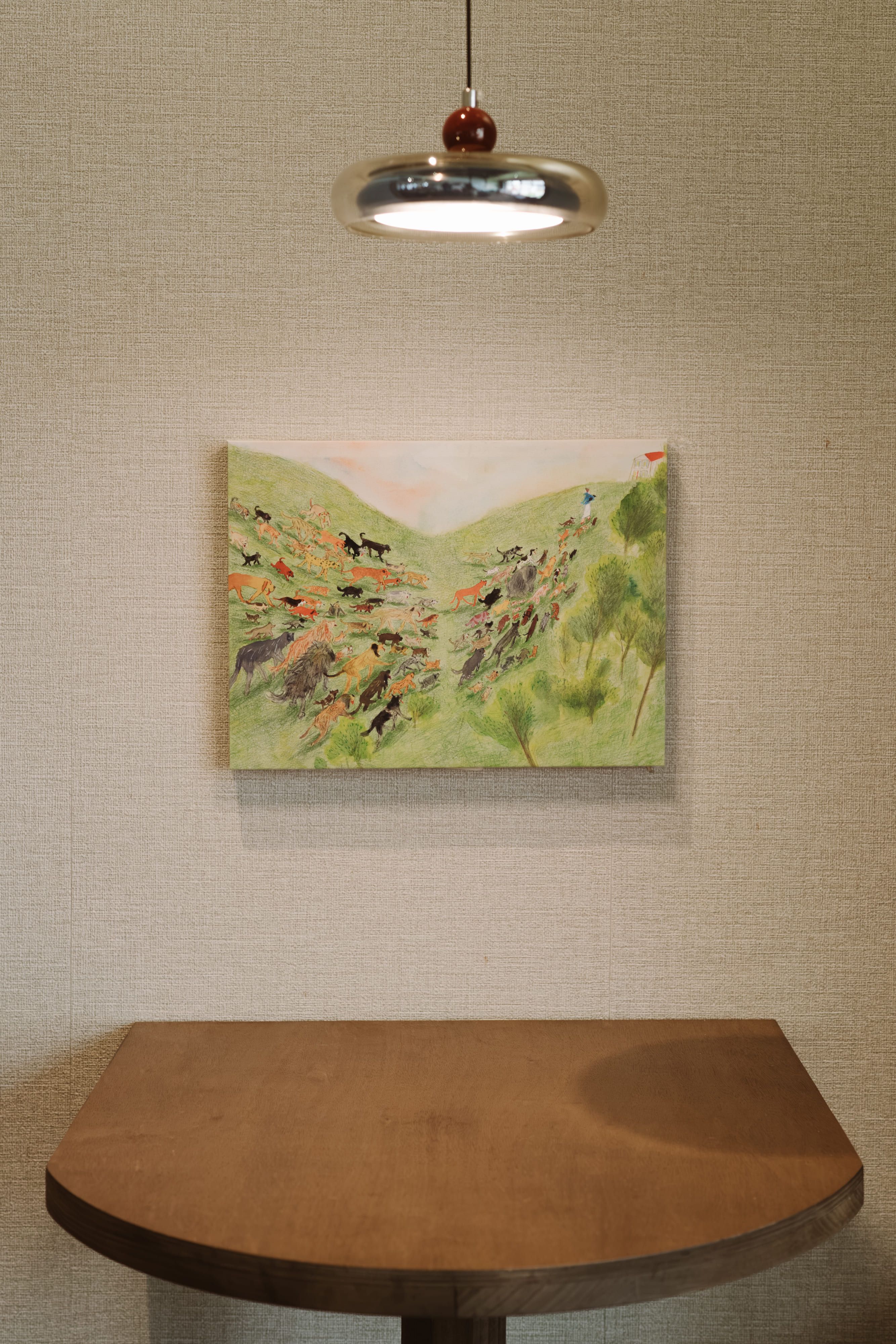【展覽限定】一位溫柔善良（有錢的）太太和她的100隻狗複製油畫 : 回家了（預購）