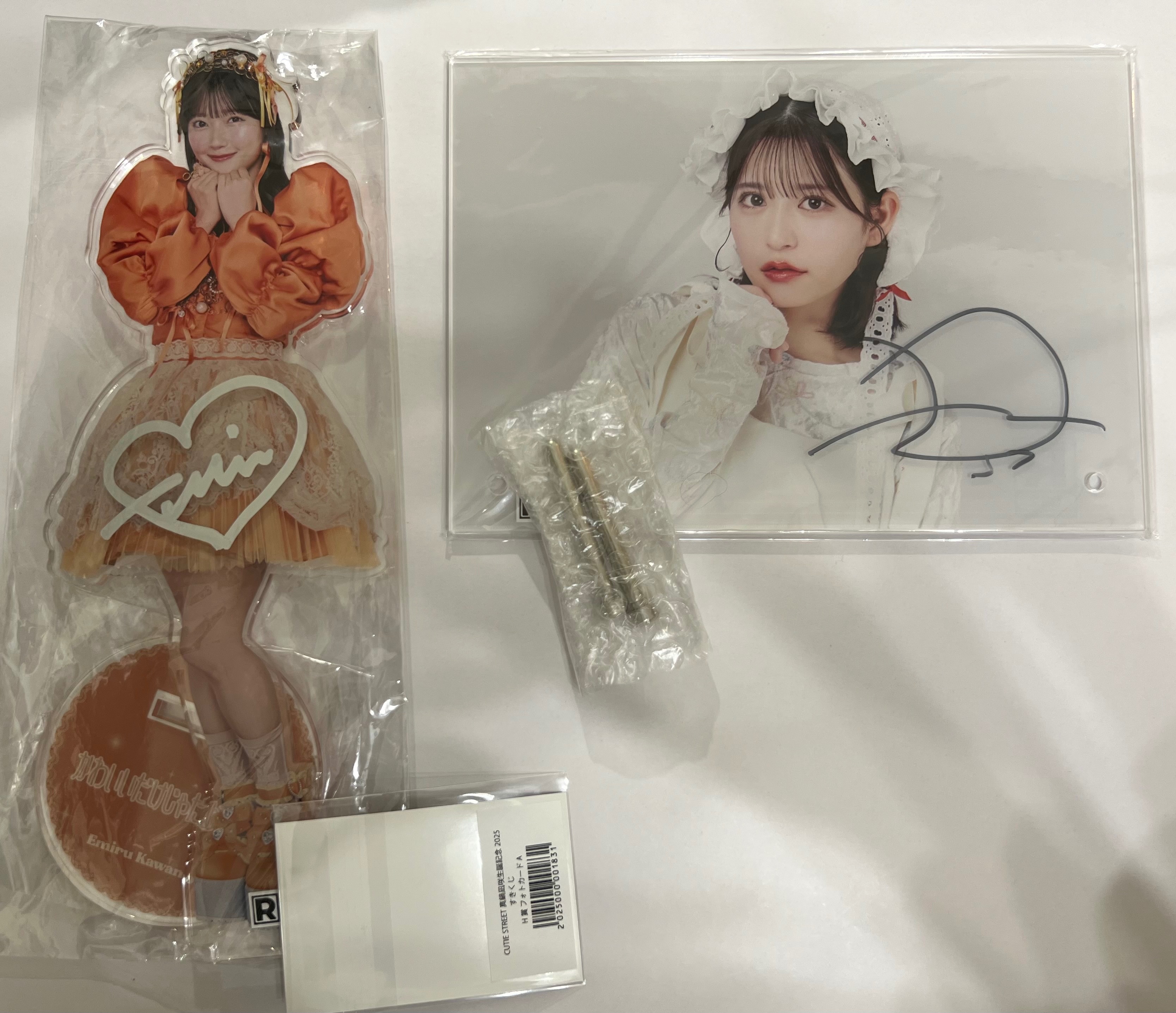 FRUITS ZIPPER/CUTIE STREET raffle 限定 一番賞 親筆簽名 壓克力