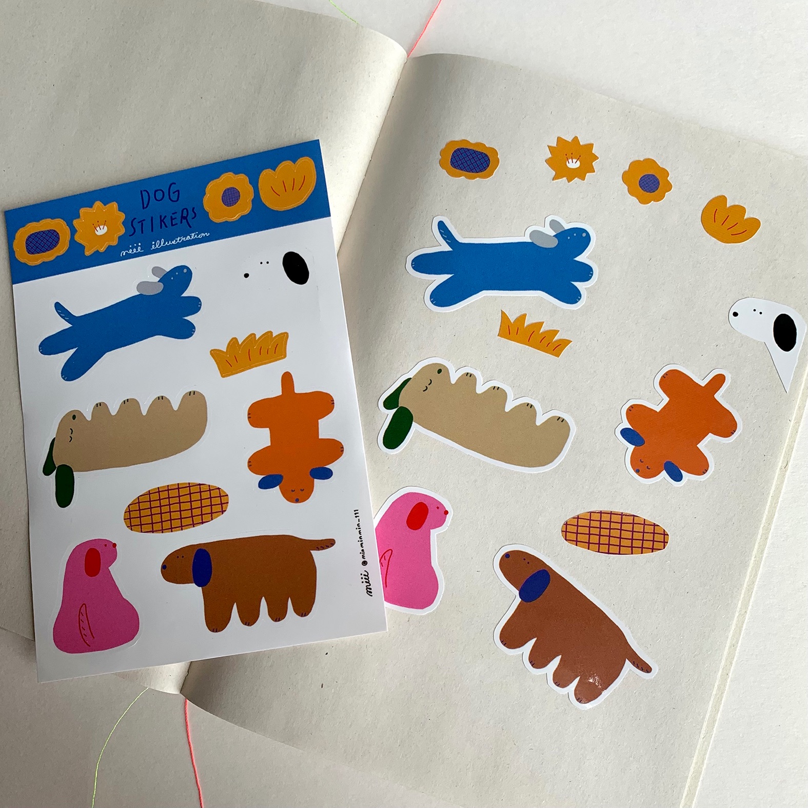 圖鑑貼紙｜Colorful dogs、Colorful horses