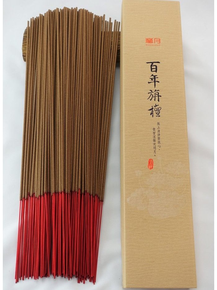 菩月百年旃檀 一尺三立香【工廠原廠直營】檀香線香、純天然、供佛打坐修行法會靜坐、通過SGS六十項檢驗、佛教用品