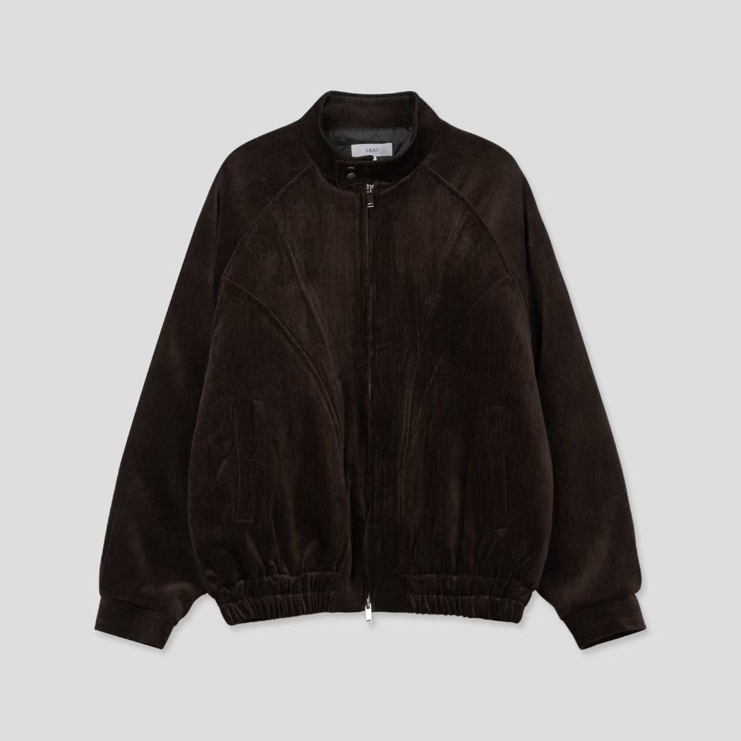 天鵝絨立領外套