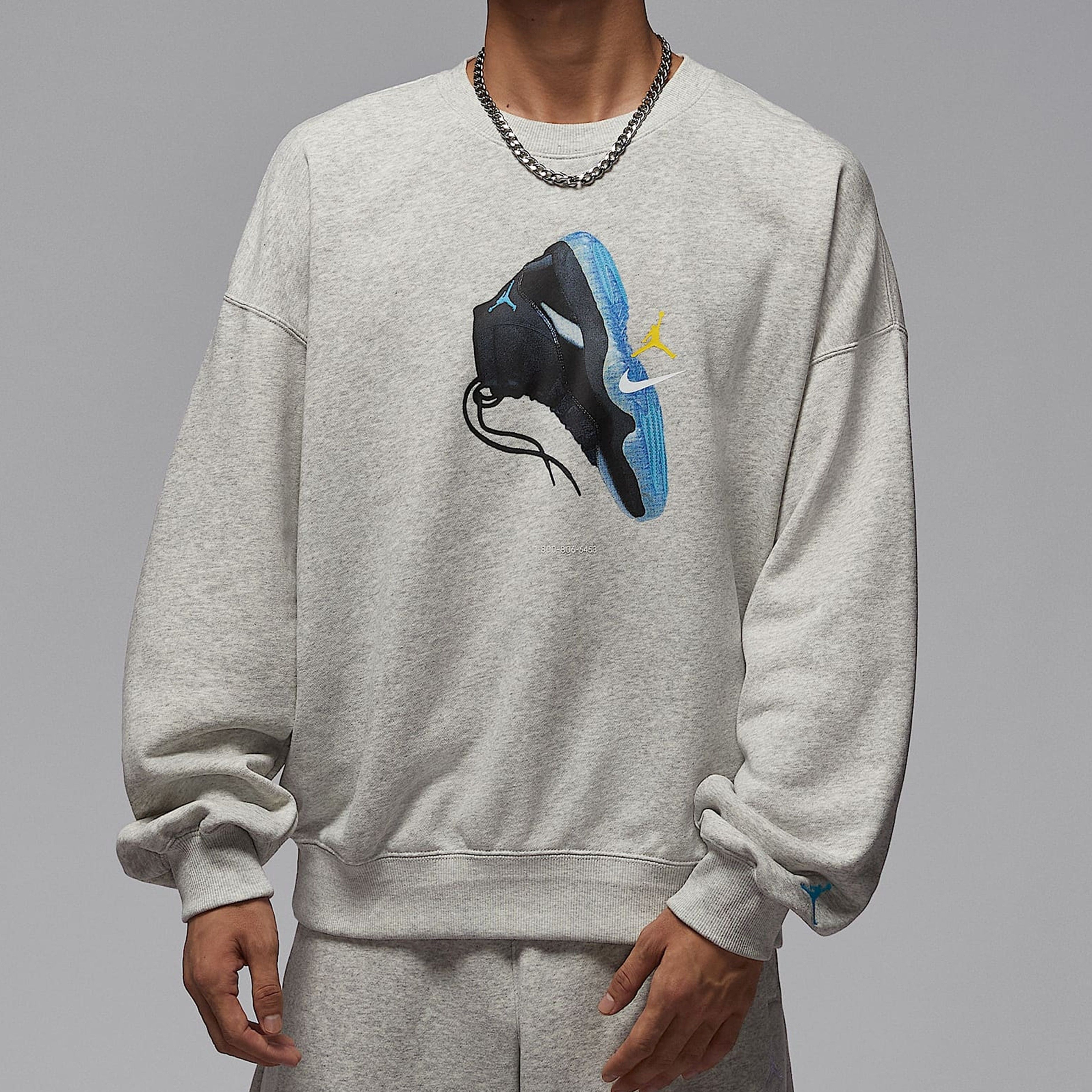 Nike Air Jordan Brooklyn Fleece 灰 大學T IM6302-050