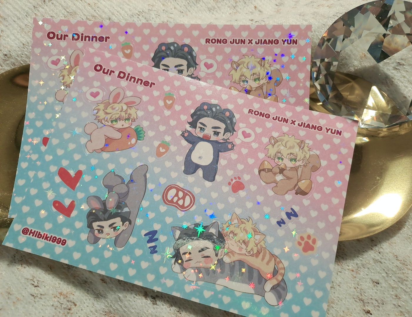 原創 Our Dinner周邊-Q版動物貼紙