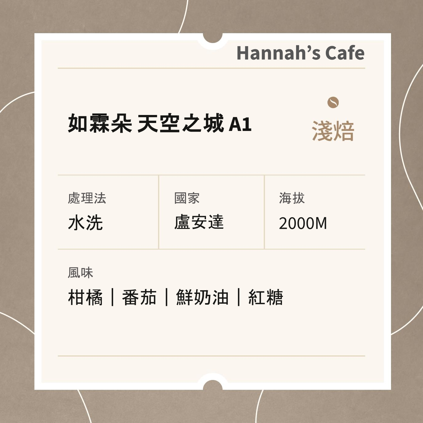 盧安達 北部省 如霖朵 天空之城 A1 水洗