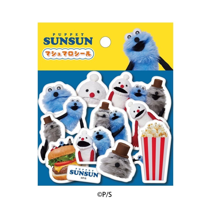 PUPPET SUNSUN 棉花糖貼紙包