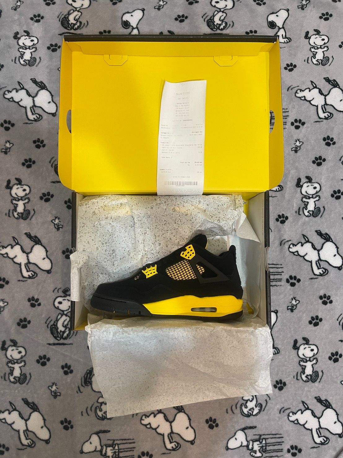 Jordan 4 Retro Thunder （2023） DH6927-017 - US8全新