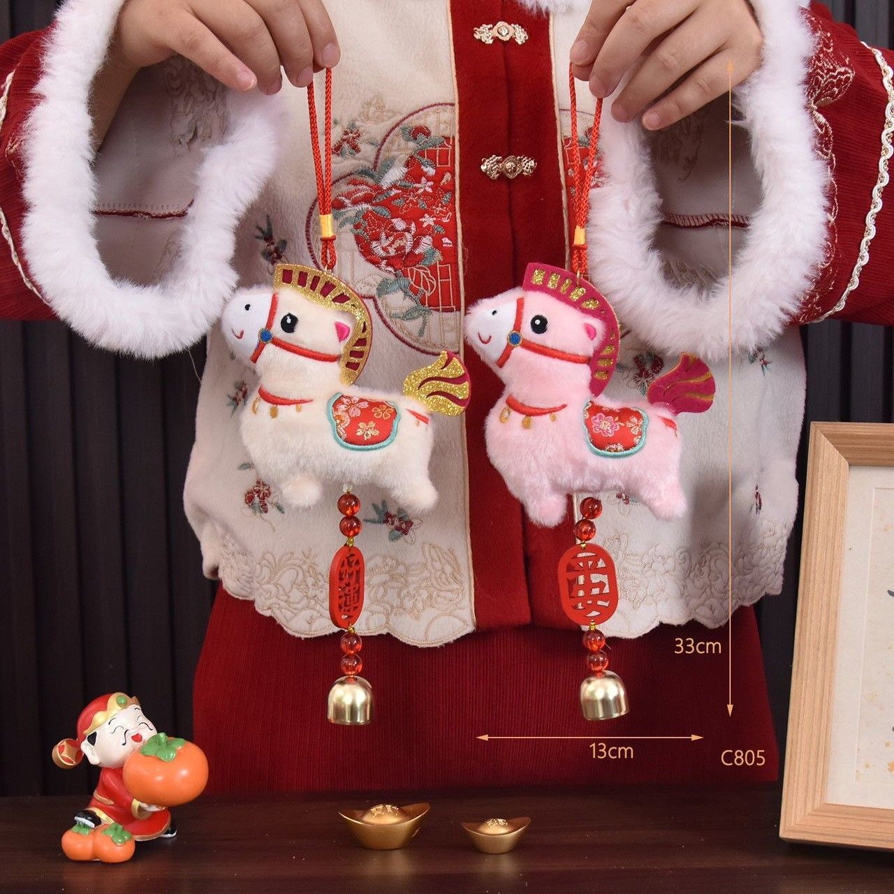 2026馬年過年客廳門掛裝飾掛件🐎🧨（兩個）