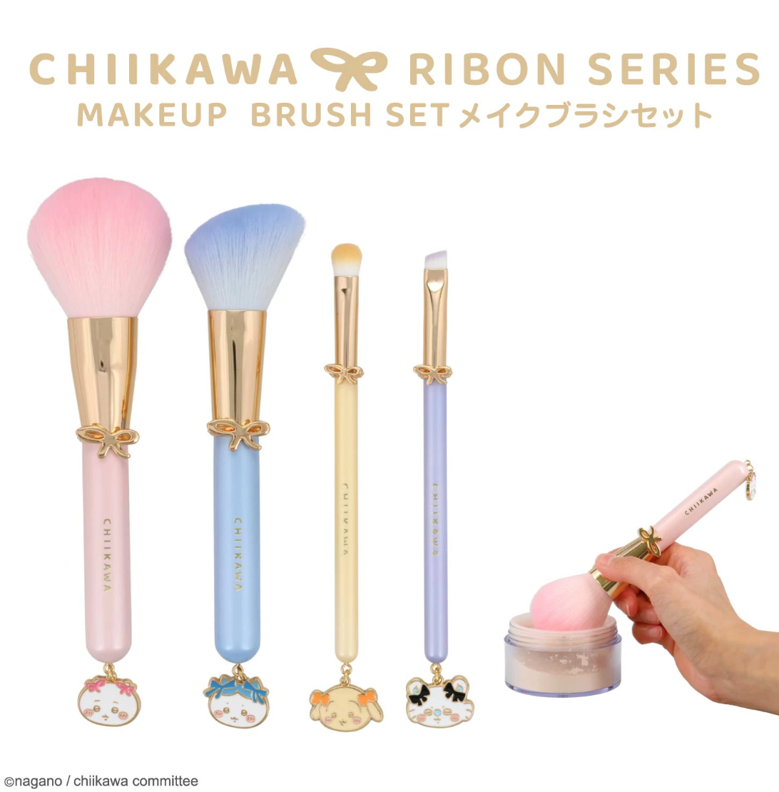 預購 吉伊卡哇新品 化妝刷4入組 臉刷 腮紅刷 眼影刷 眉刷 吉伊 小八 兔兔 小桃