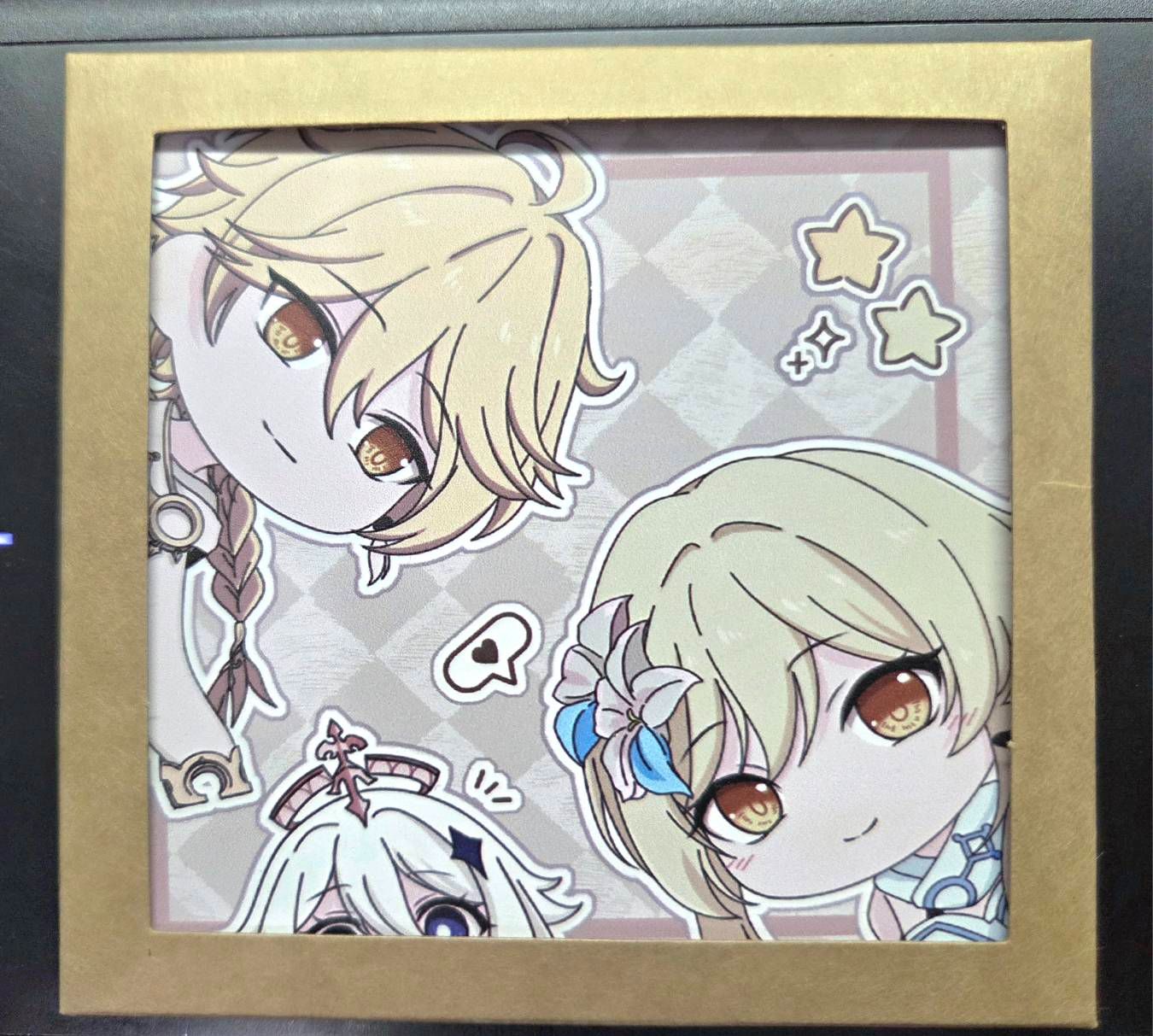 原神同人杯墊 原神旅行者杯墊