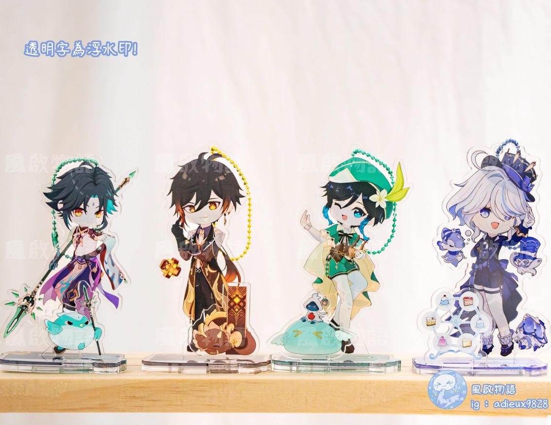 【原神立牌】【聖誕期間限定價格】角色個性立牌 第1彈 芙寧娜、溫迪、鍾離、魈