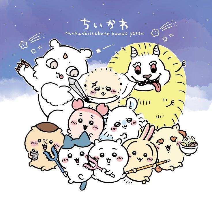ちいかわ 獅薩.獺師.栗子.小桃.古本屋