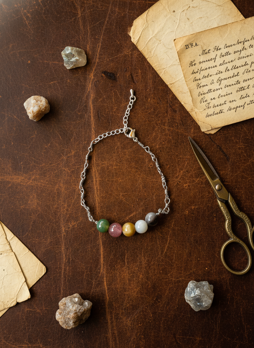 五行語：全方位能量平衡手鍊 — 天然石與職人鋼線繞線設計