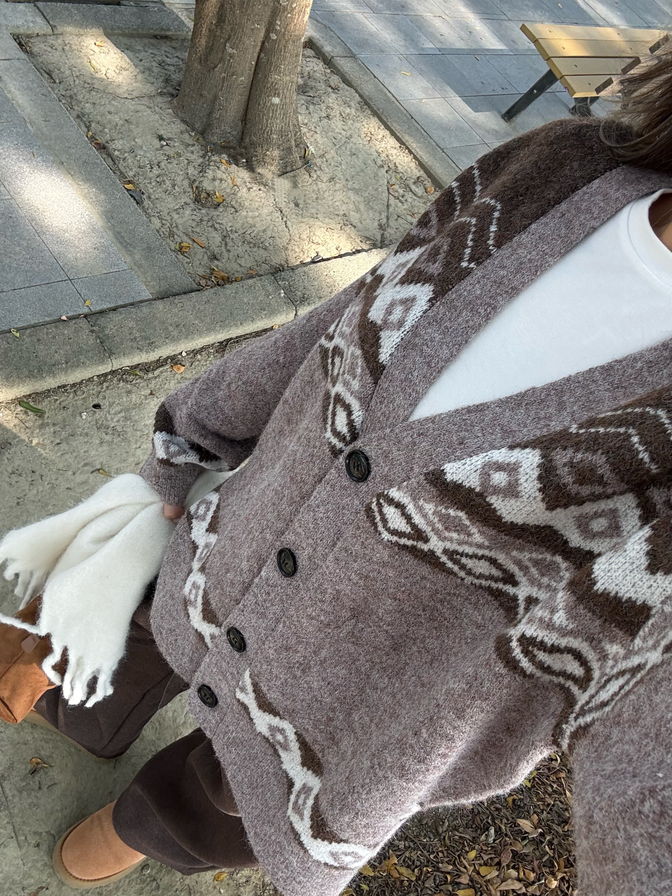 本期必買開衫🪵🛖歐美 菱格紋 提花  毛衣 針織開衫 外套
