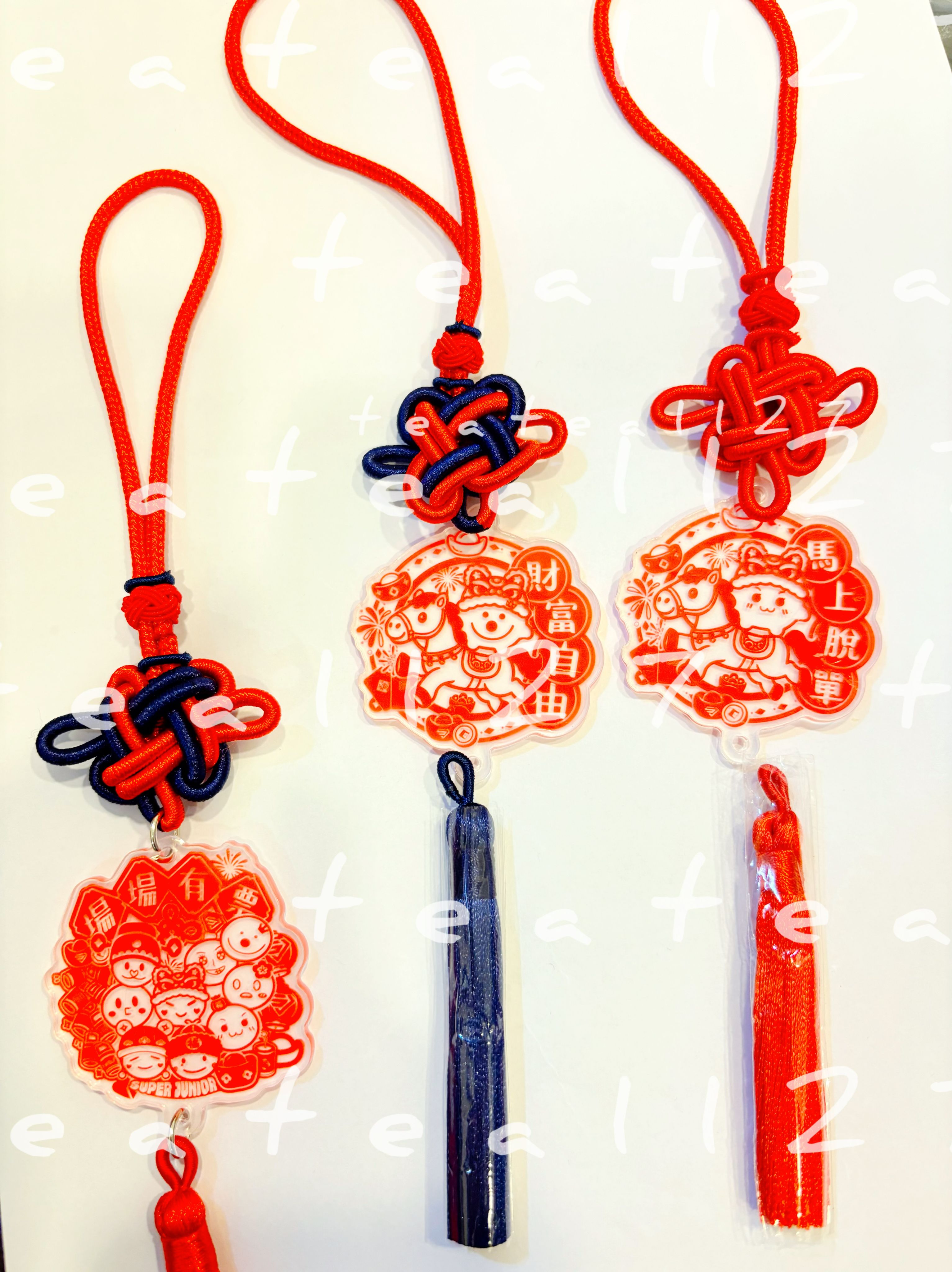 中國結/流蘇吊飾 圖片僅為示意圖非實際配色（打樣的繩結顏色為隨機）