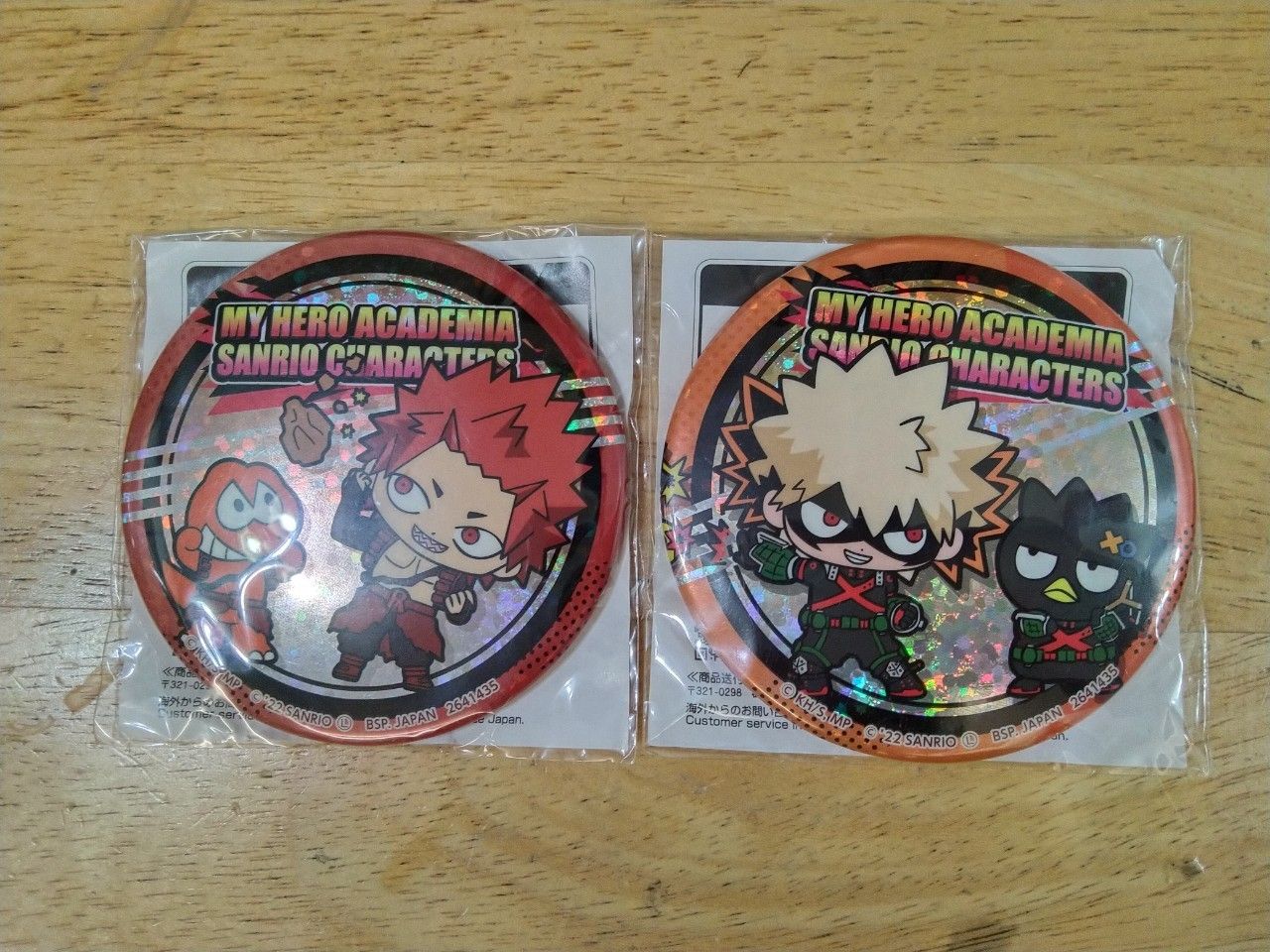 爆豪與切島 三麗鷗徽章 二手