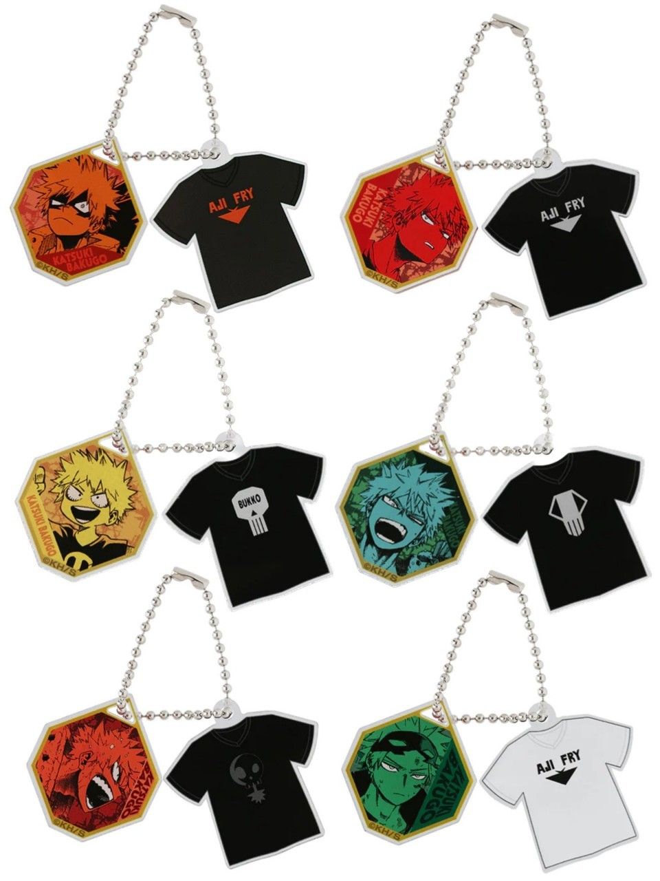 爆豪勝己 T恤 壓克力吊飾 二手