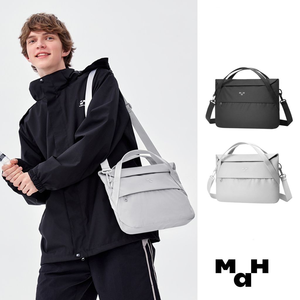 MAH－官方賣場 Airy系列 可折疊斜背包 單肩包女 輕便 防潑水 休閒通勤 大容量單肩包 設計感電腦包 日韓風簡約