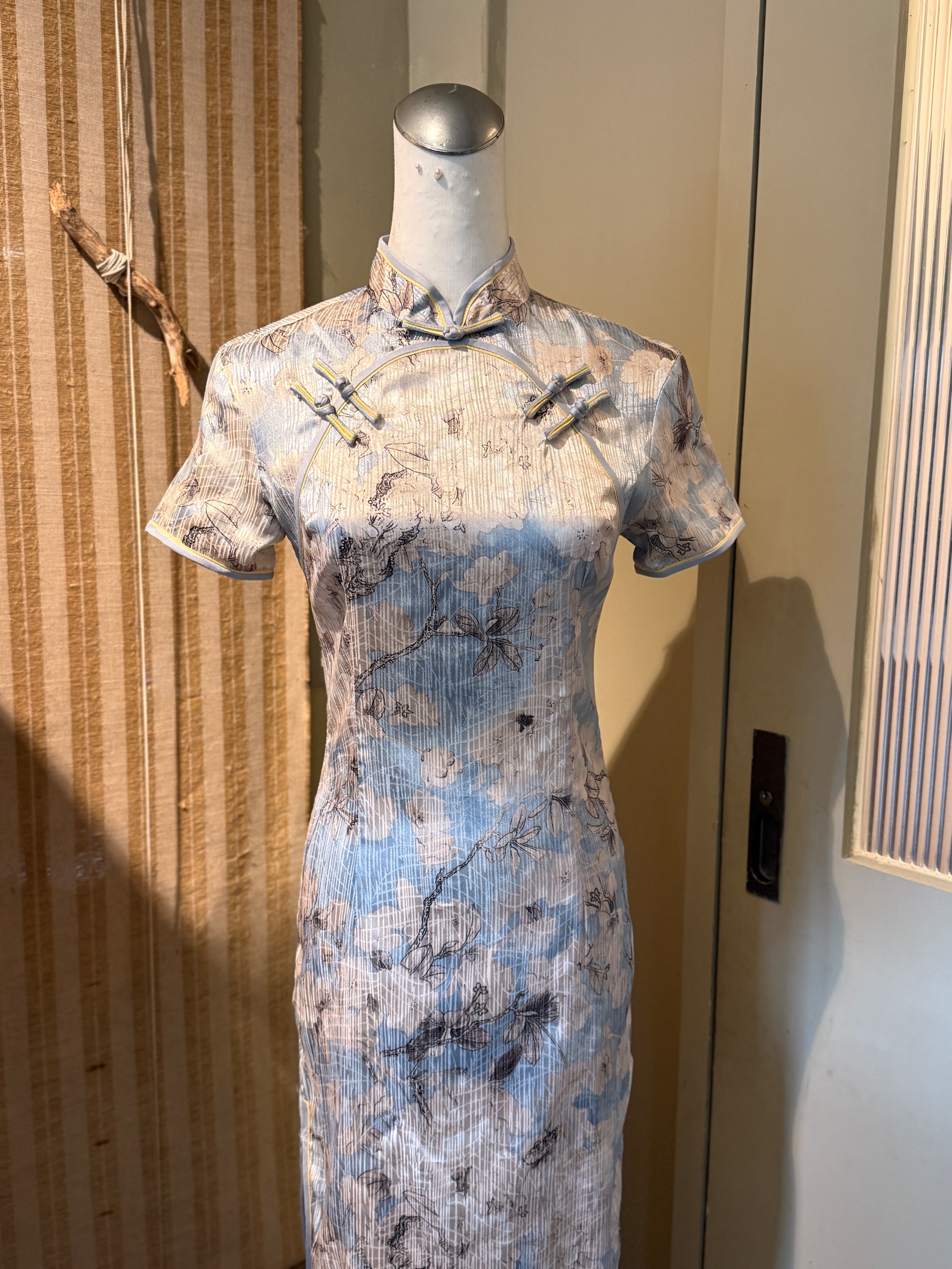 水藍素花 - 標準尺寸 S