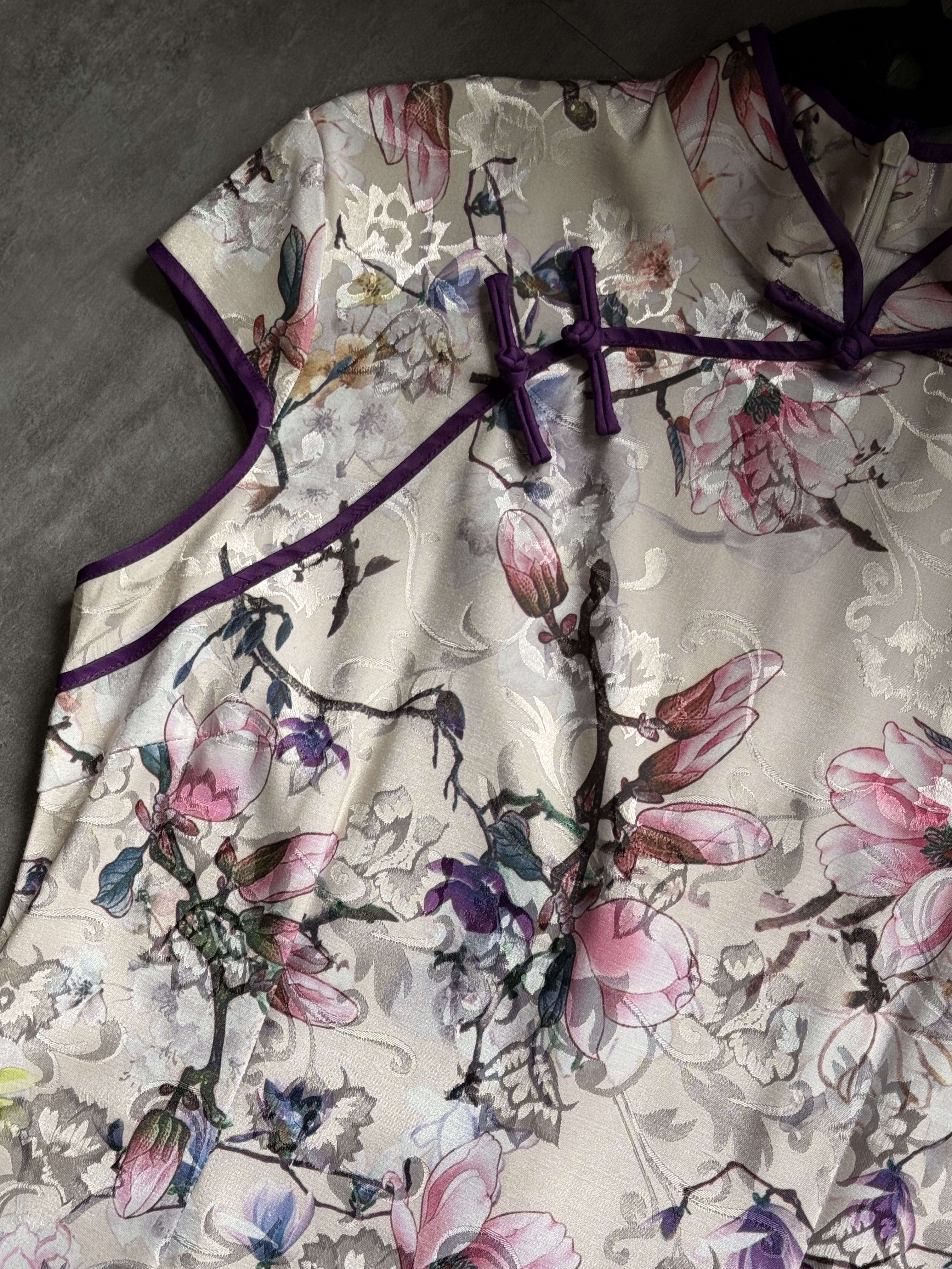 短款紫邊花 - 標準尺寸 XXL