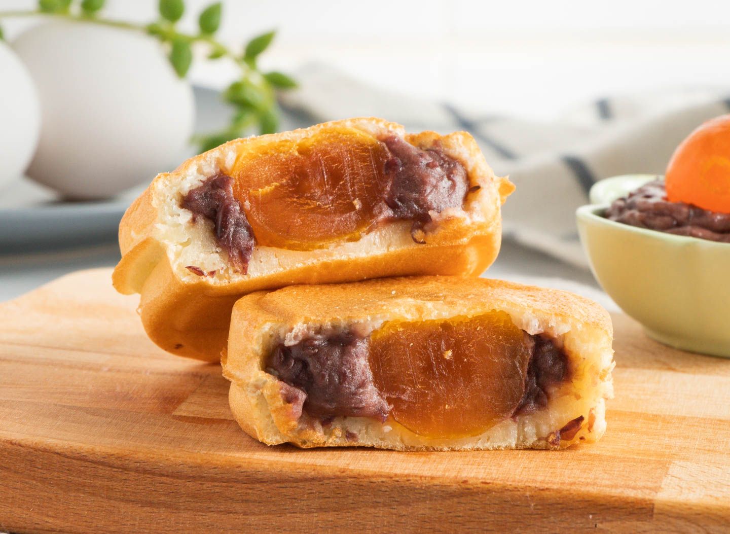 紅豆泥鹹蛋雞蛋糕