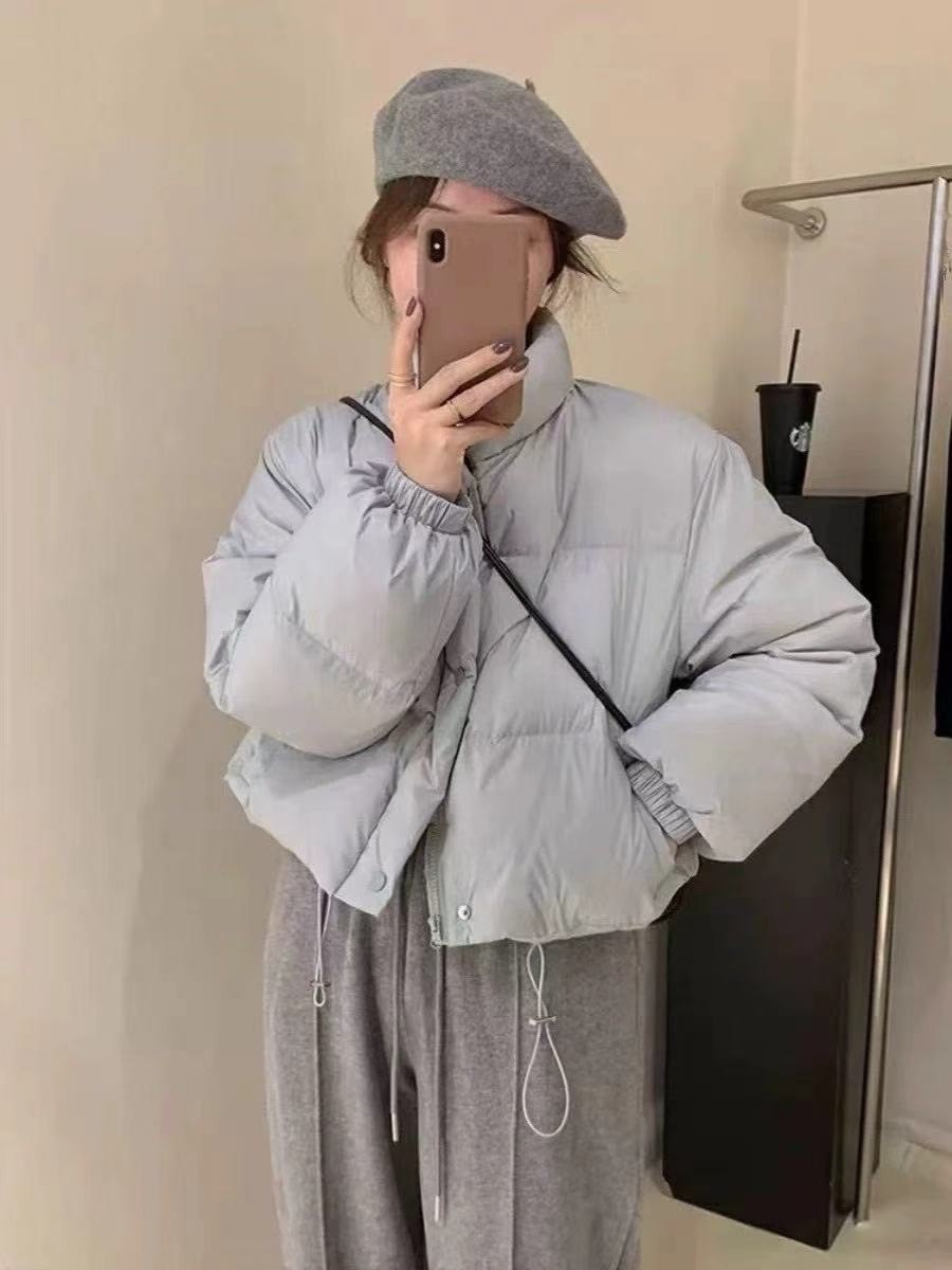 🛒小立領短版鋪棉麵包外套