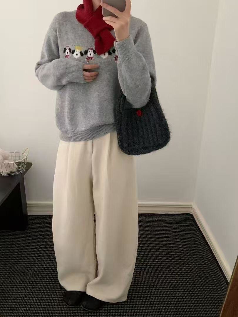 🛒聖誕狗狗針織毛衣*附圍巾🧣