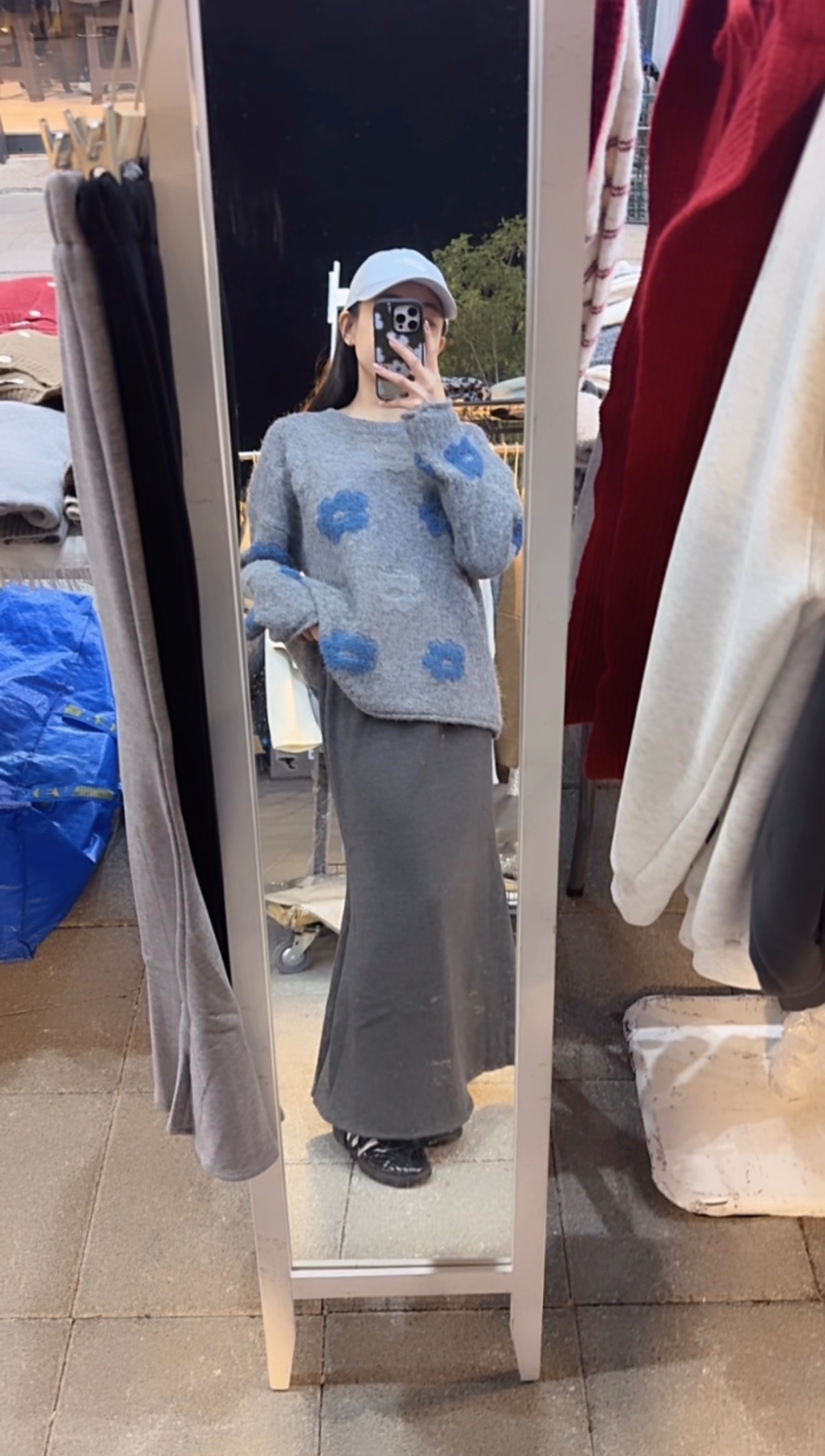 🛒羊絨內刷毛魚尾裙