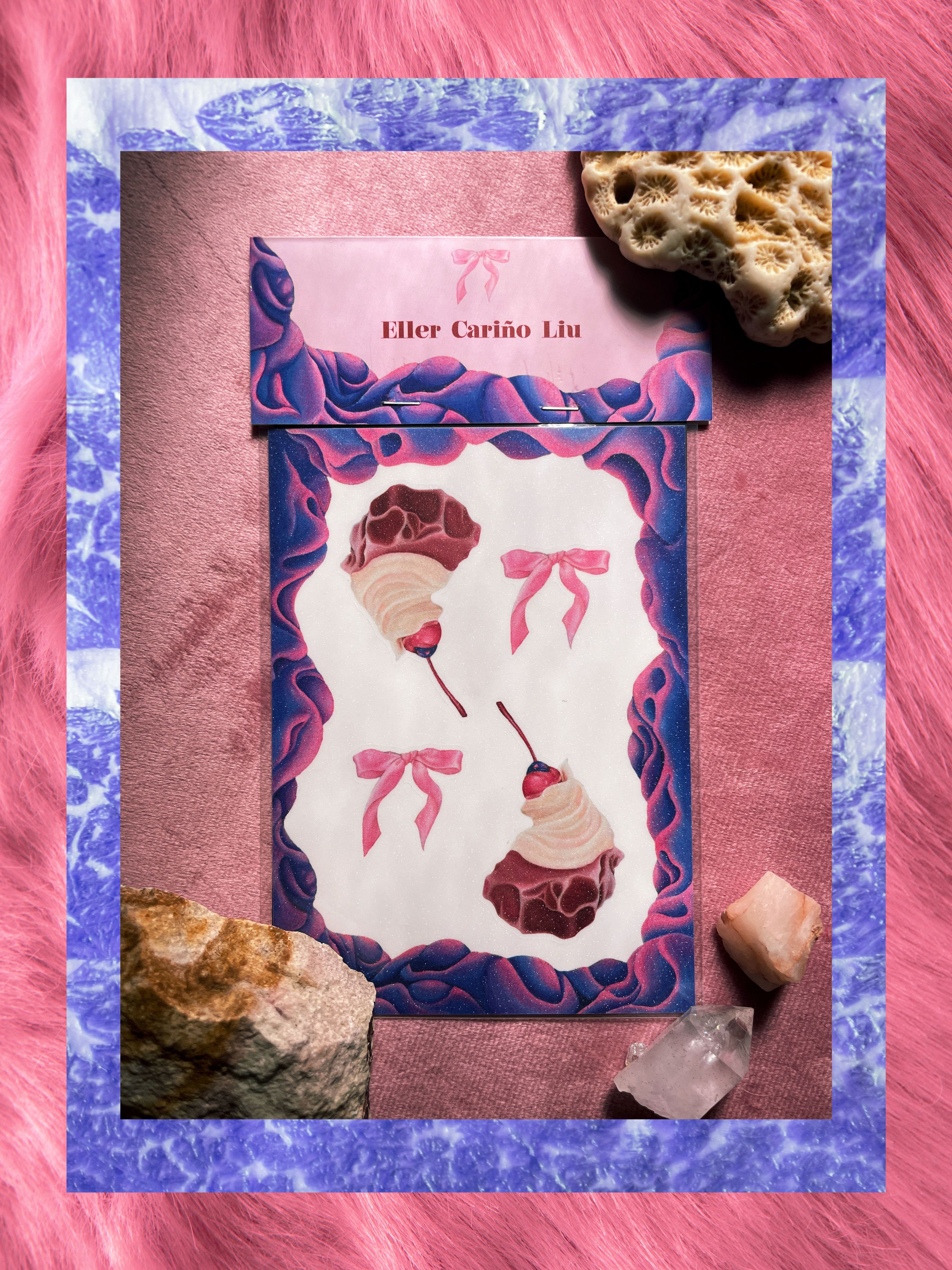 化身柔軟閃亮亮粉貼紙 Embodiment of Soft Strength Sparkling Stickers