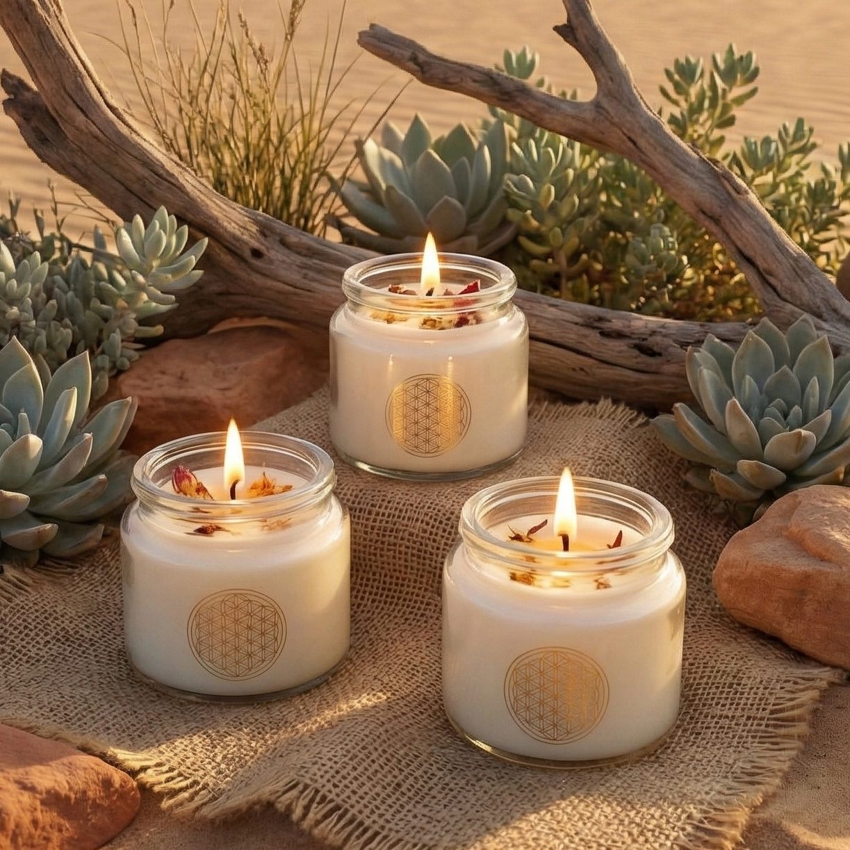 【曠野之聲】光燭｜100%純精油｜白鼠尾草/聖木/杜松｜淨化 冥想 靈修｜約旦河的洗禮/四十晝夜/天使的服事