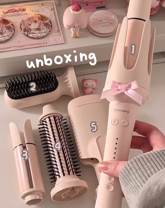 敏煌五合一氛圍感捲髮器❤️