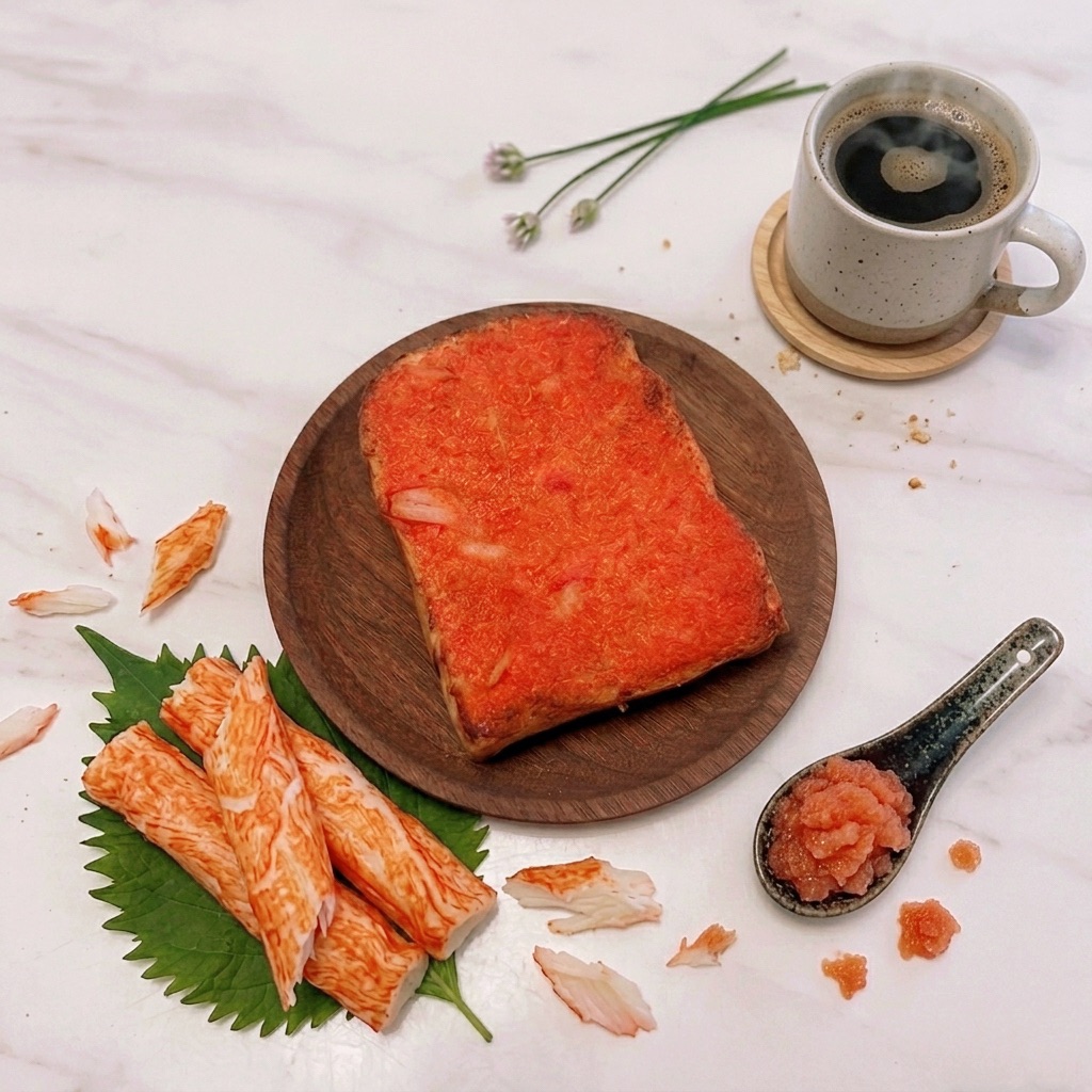 香檸蟹味明太子湯種厚片