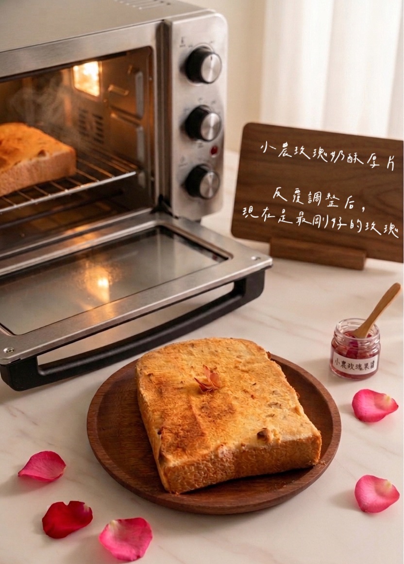小農玫瑰奶酥湯種厚片