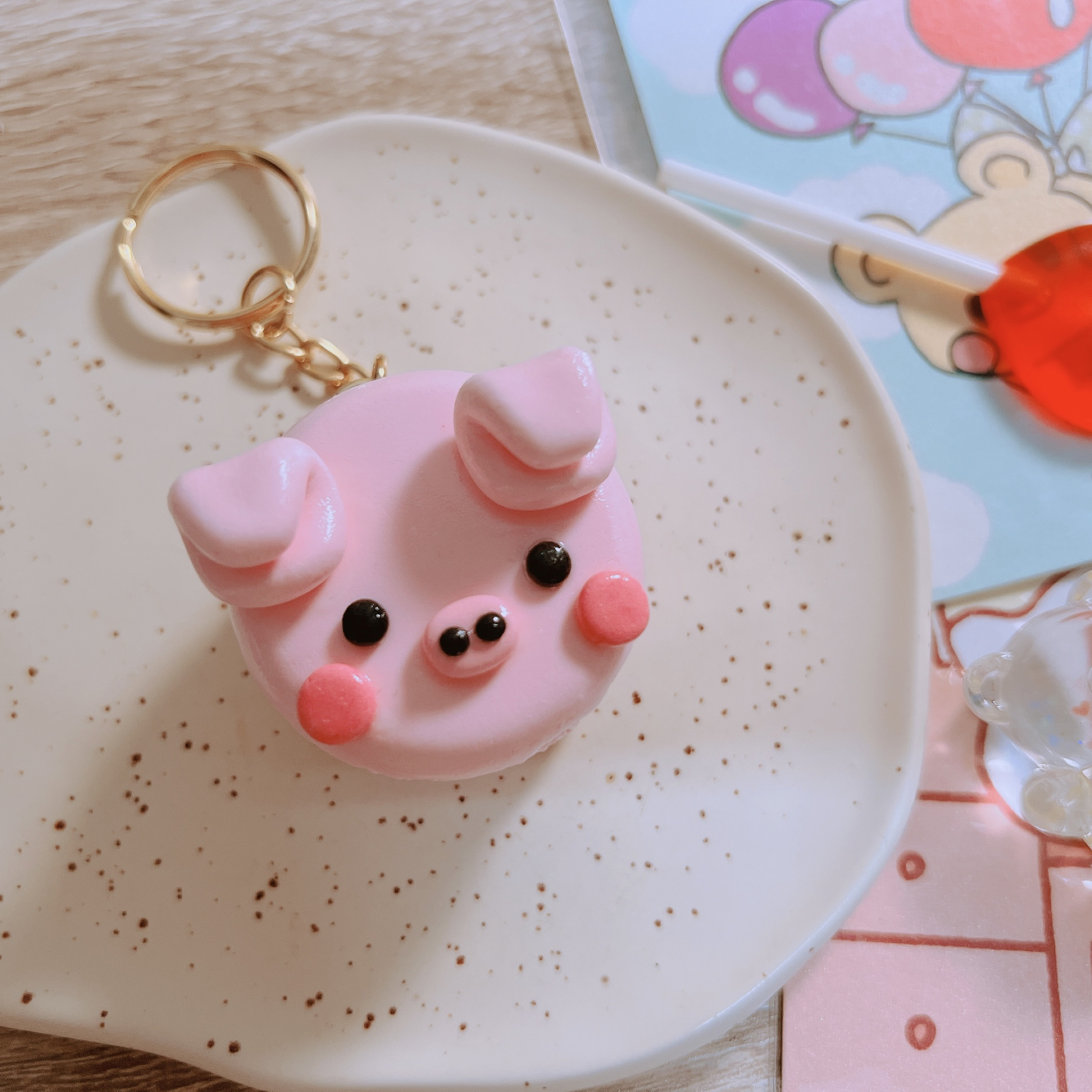 手作黏土豬馬卡龍🐽（可等待再下單！