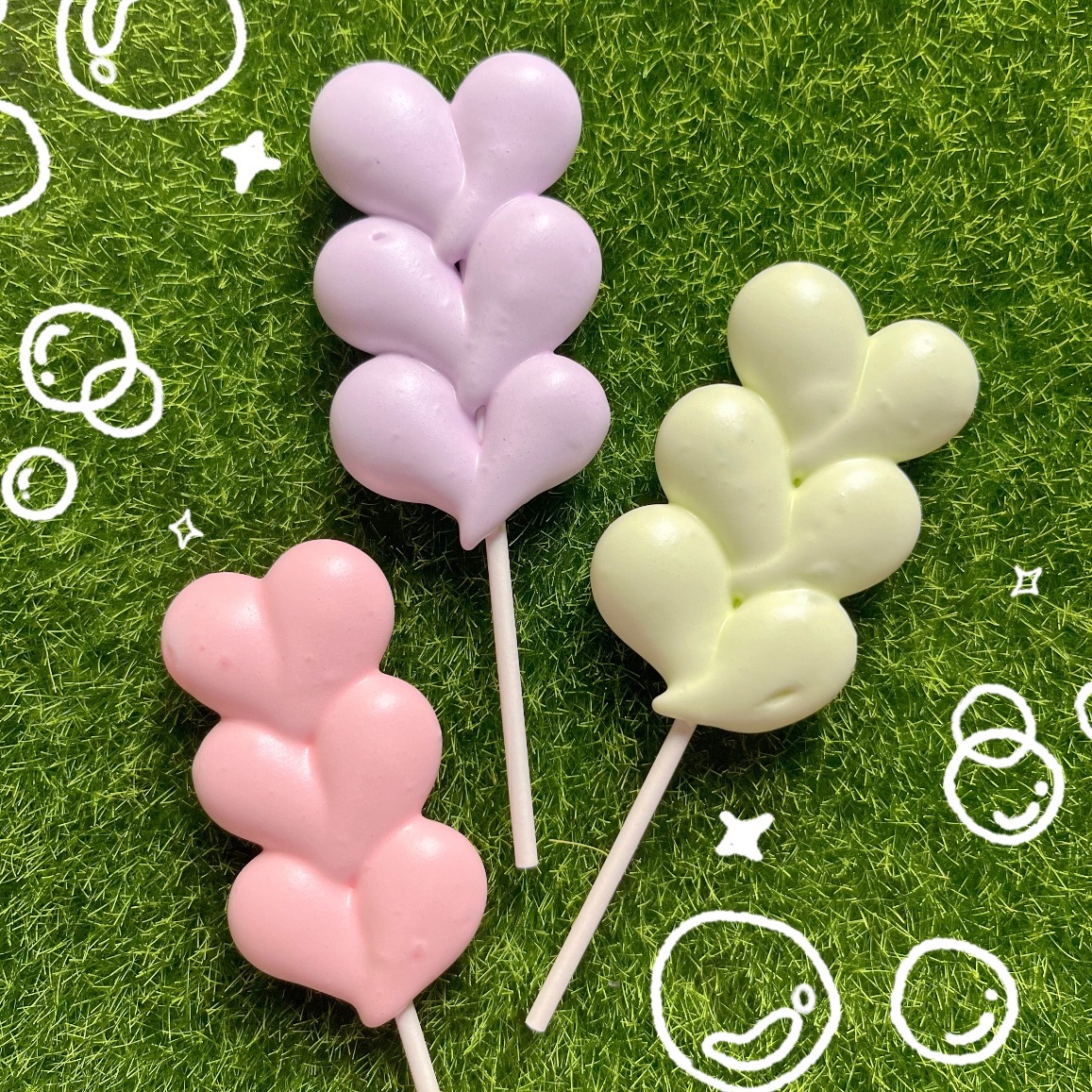 ［造型馬林糖］單色愛心串串款