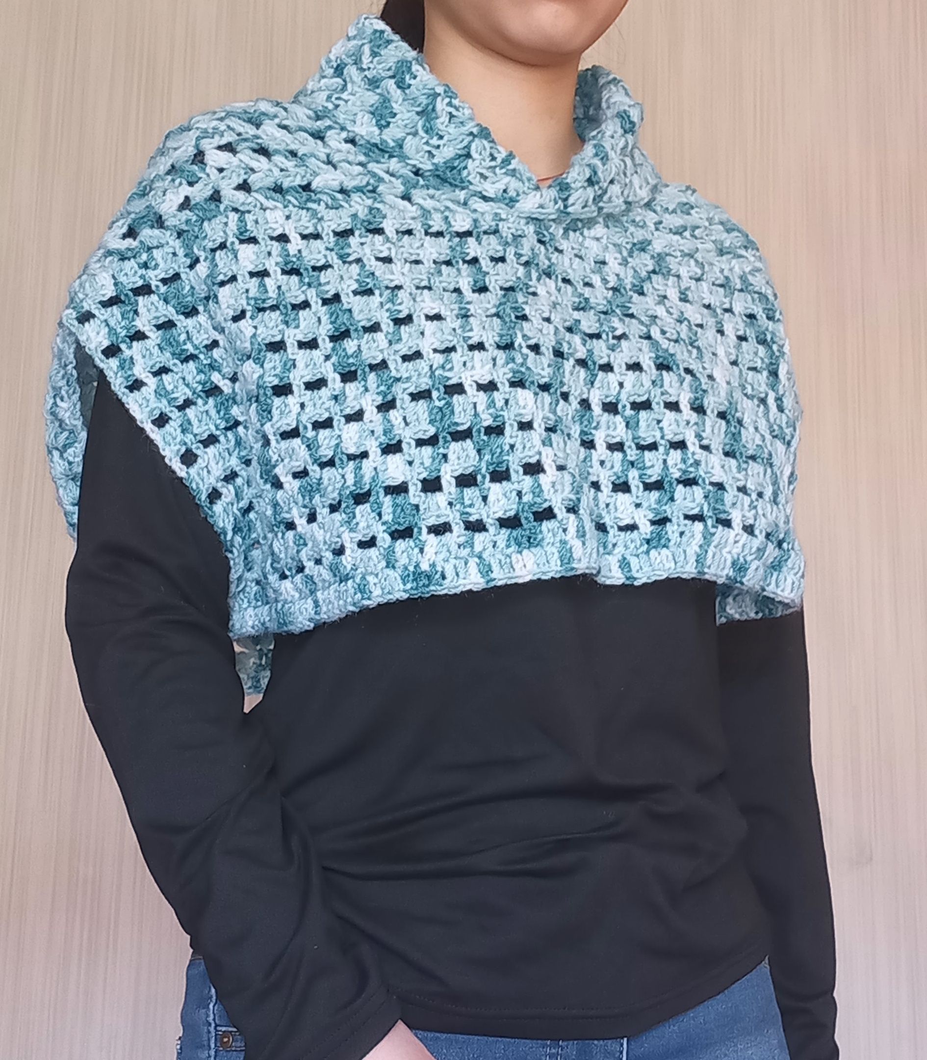 立領短毛衣罩衫（二手）