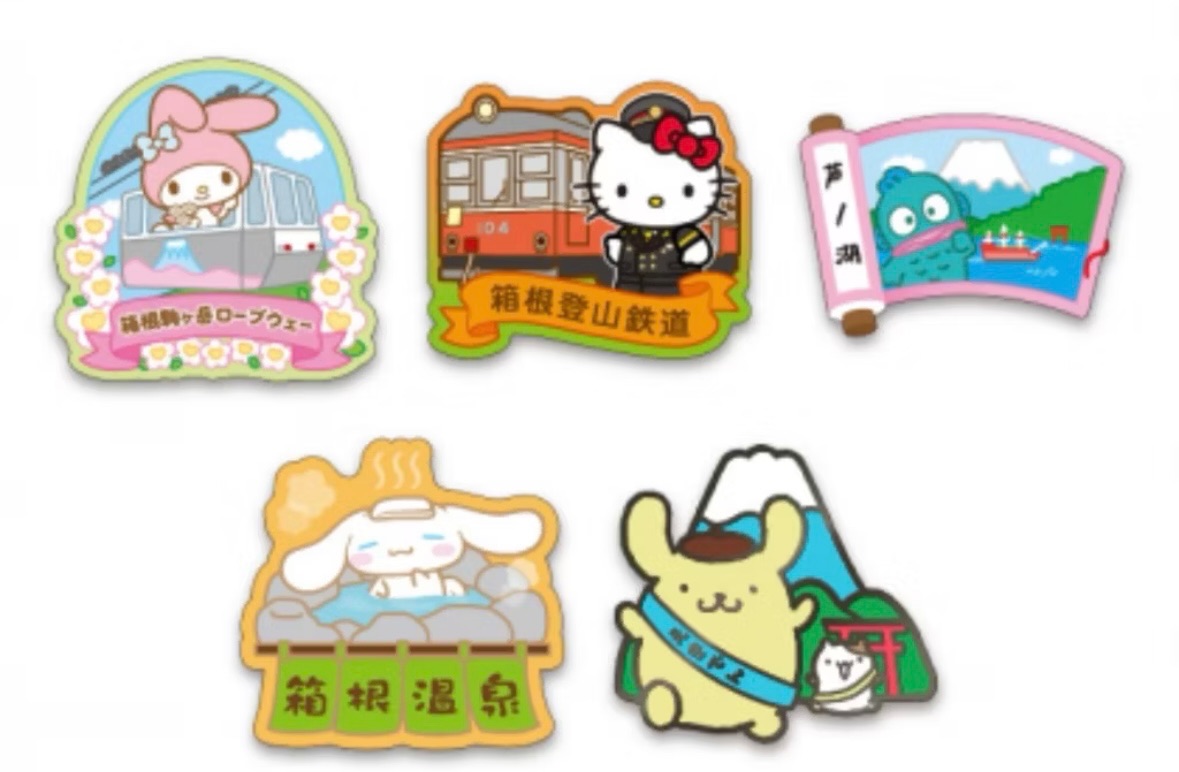 三麗鷗 箱根 地區限定 別針 徽章 扭蛋