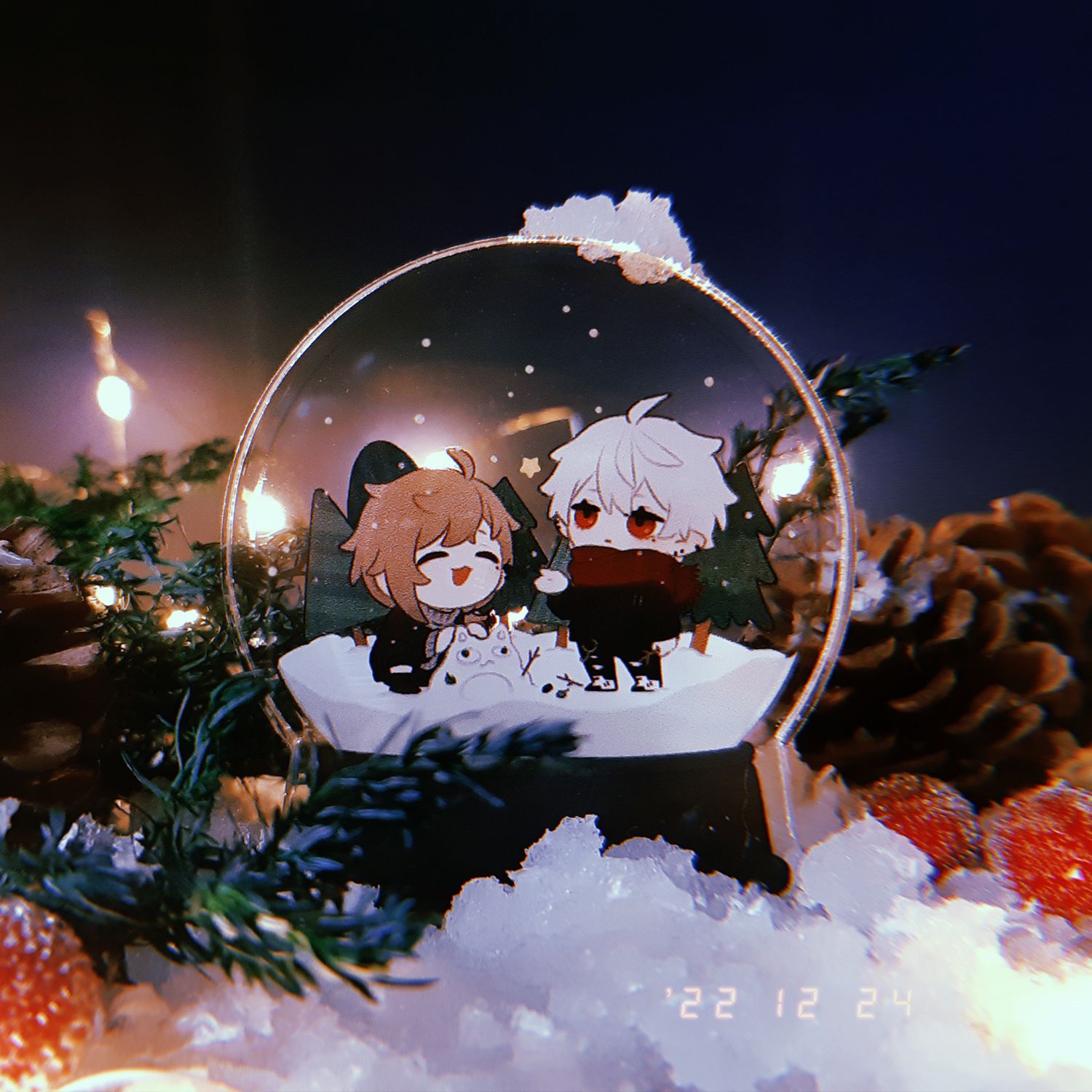 【二創｜彩虹社】 ChroNoiR🖤 叶 ＆ 葛葉 水晶球厚片