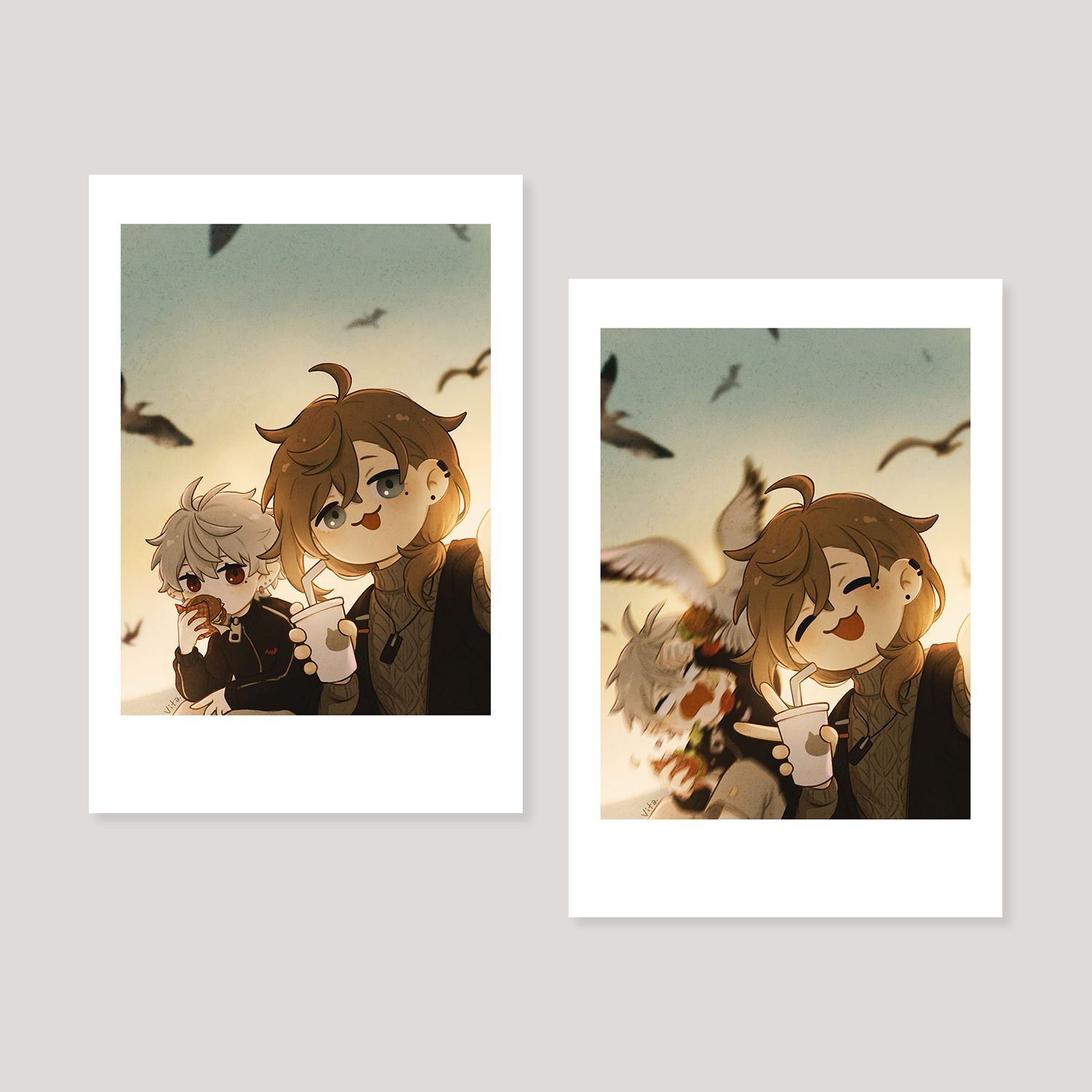 【二創｜彩虹社】 ChroNoiR🖤 叶 ＆ 葛葉 3D變化光柵卡