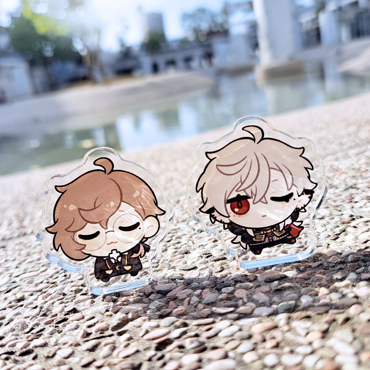 【二創｜彩虹社】 ChroNoiR🖤 叶 ＆ 葛葉 神父與吸血鬼 貼紙/徽章/壓克力厚片組