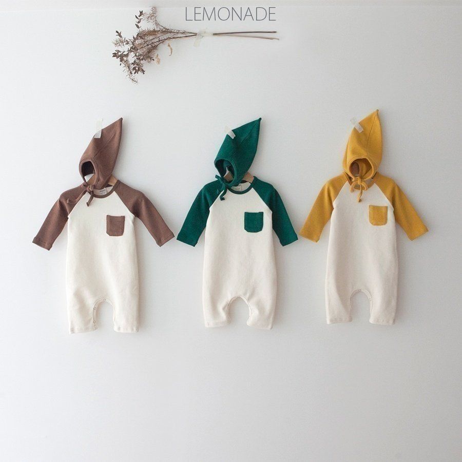 【闆推】LEMONADE小精靈爬服　衣+帽（薄款）