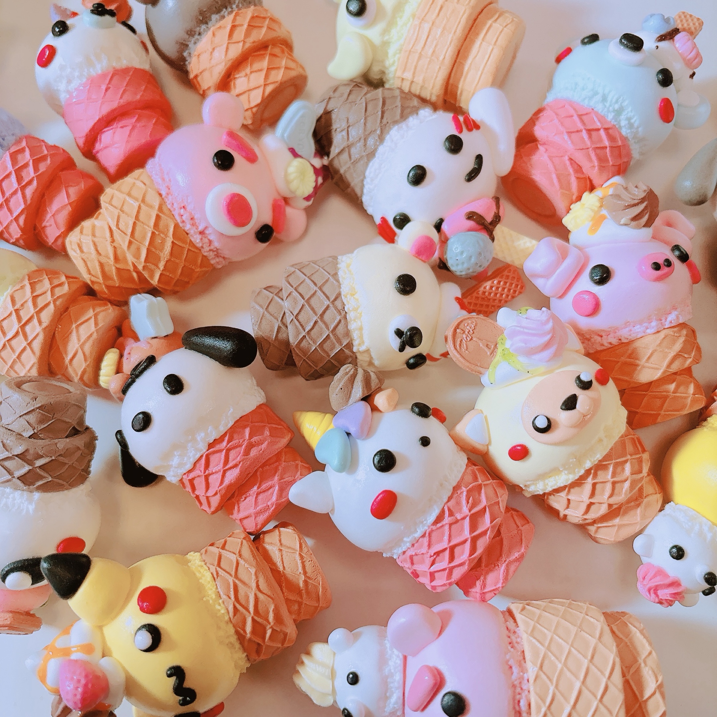 手作黏土卡通「冰淇淋吊飾」🍦（可等待再下單！