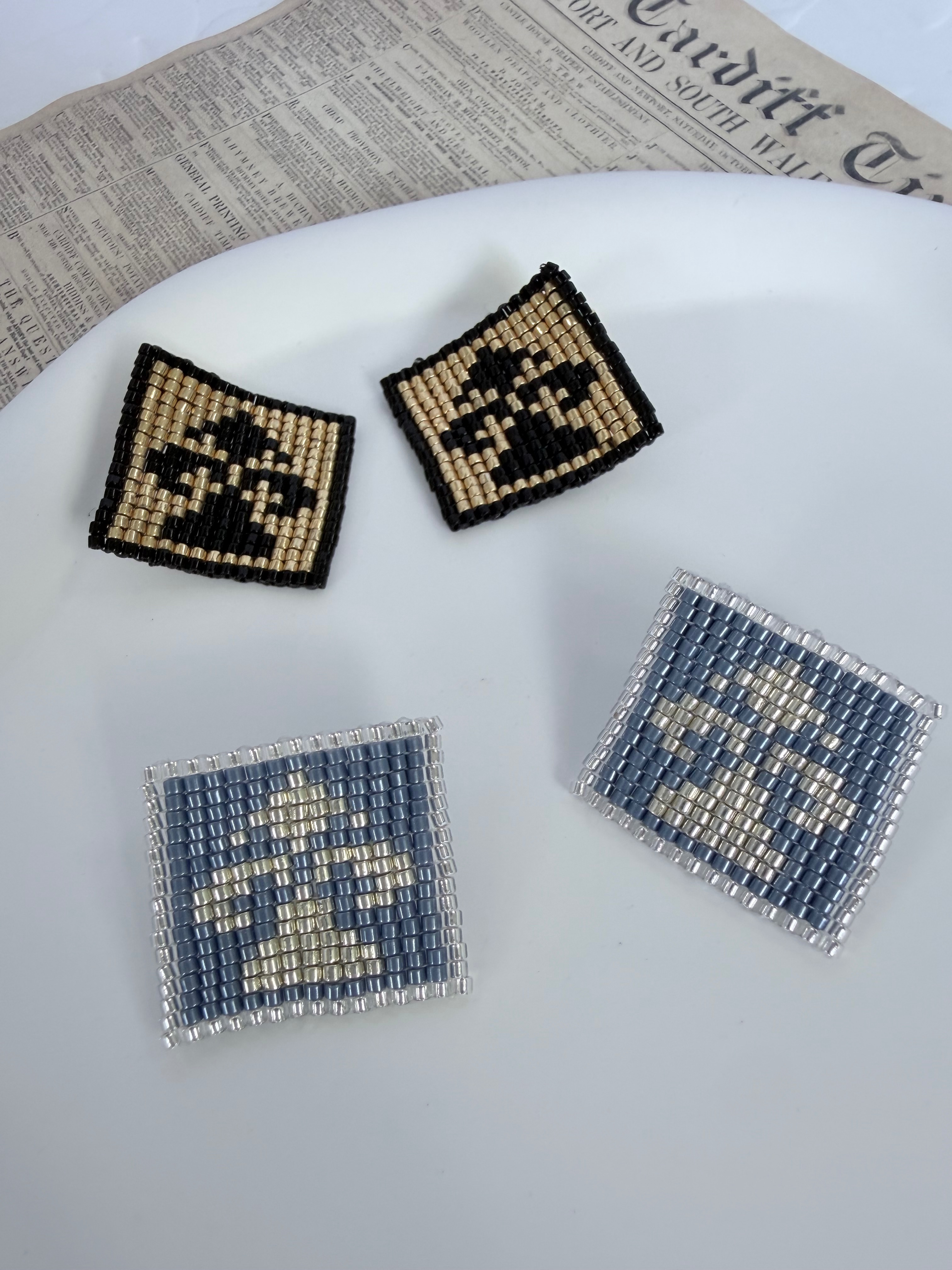 ES手作飾品｜《洛芙》圖騰耳環