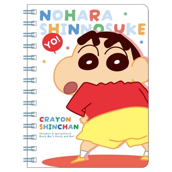 蠟筆小新B6環裝筆記本