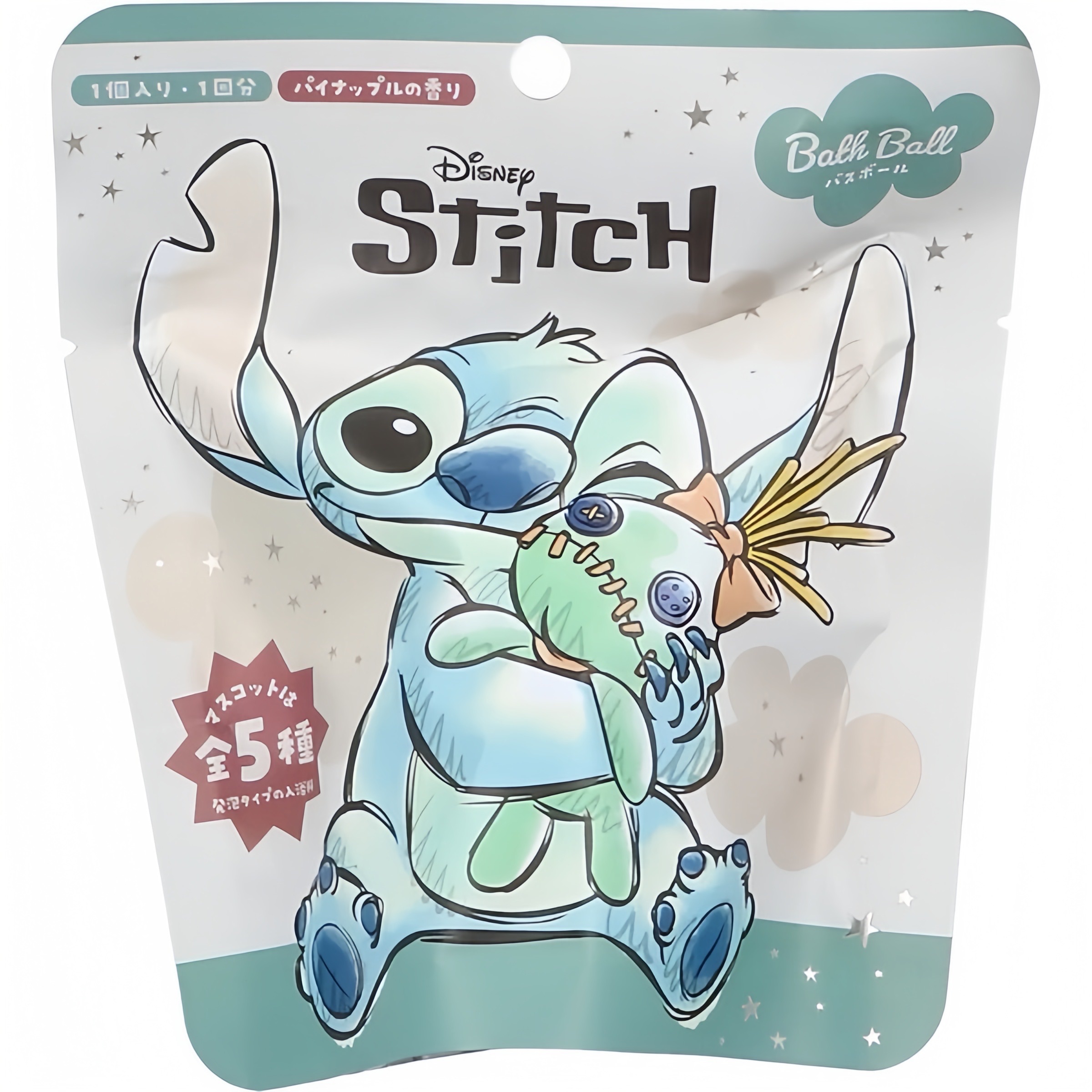 Stitch史迪奇泡澡球（ 鳳梨香味 ）